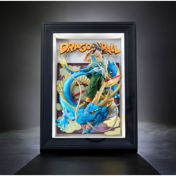 Figura Son Soku y Shenron Dragon Ball Z Tamashii Art 3D Relief Picture