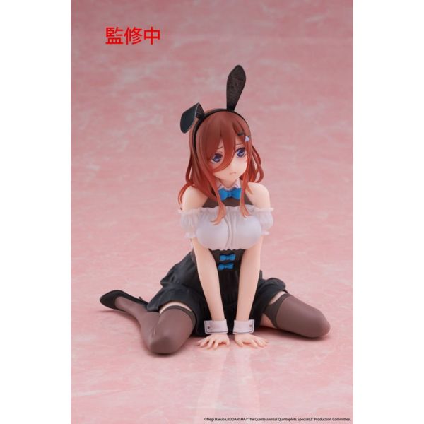 The Quintessential Quintuplets 3 Estatua PVC Desktop Cute Figure Miku Nakano (Bunny Ver.) 13 cm