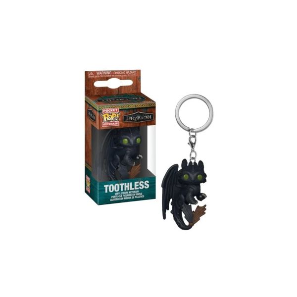 Llavero Funko Desdentao Toothless Cómo entrenar a tu dragón Live Action Dreamworks Pocket POP!