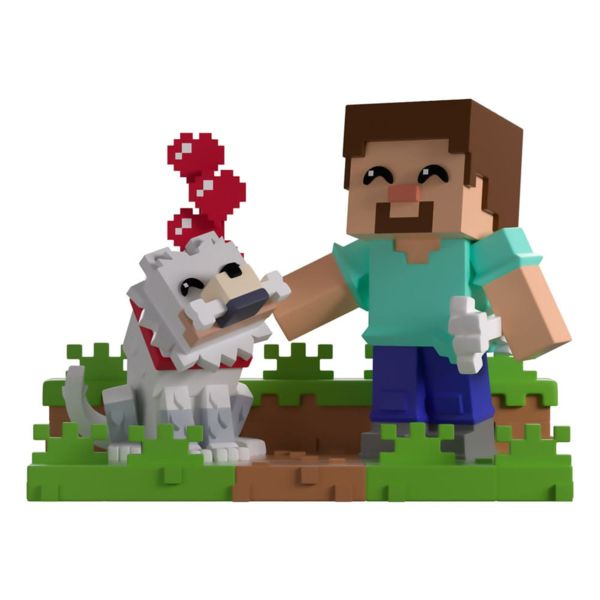 Minecraft Vinyl Figure Taming a Wolf 10 cm 