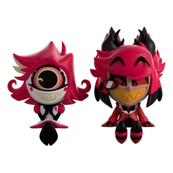 Set 2 Figuras Alastor y Niffty Hazbin Hotel Co. Youtooz Buddiez