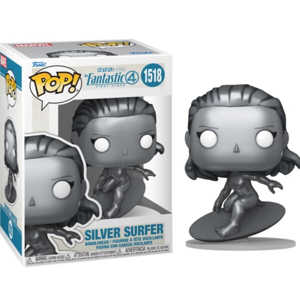 Funko Shalla-Bal Silver Surfer Los Cuatro Fantásticos: primeros pasos Marvel Cómics POP! 1518