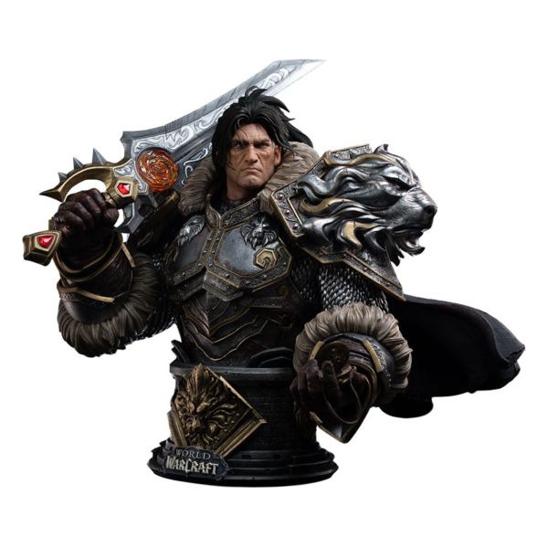 World of Warcraft Busto 1/3 Varian Wrynn 46 cm
