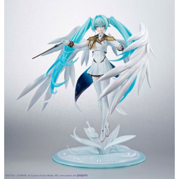 Hatsune Miku x Wing Gundam Zero EW 45th Anniversary Mobile Suit Gundam Figure Vocaloid Megahouse Lucrea