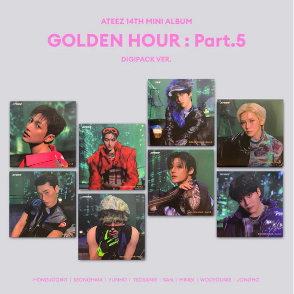 ATEEZ Album - Golden Hour : Part 5 Digipack Ver (Random Cover)