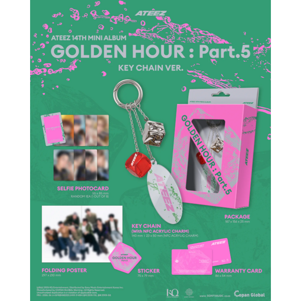 Copy ATEEZ Album - Golden Hour : Part 5 Digipack Unit Ver (Random Cover)