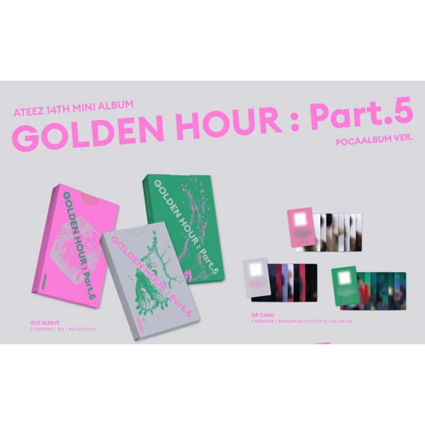 Álbum ATEEZ - Golden Hour : Part 5 POCAALBUM Ver (Portada Aleatoria)