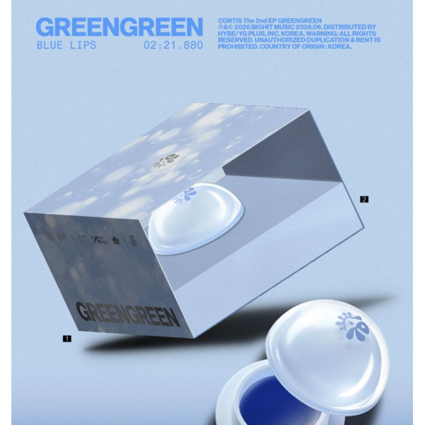 CORTIS Album - GREENGREEN Blue Lips Balm Ver