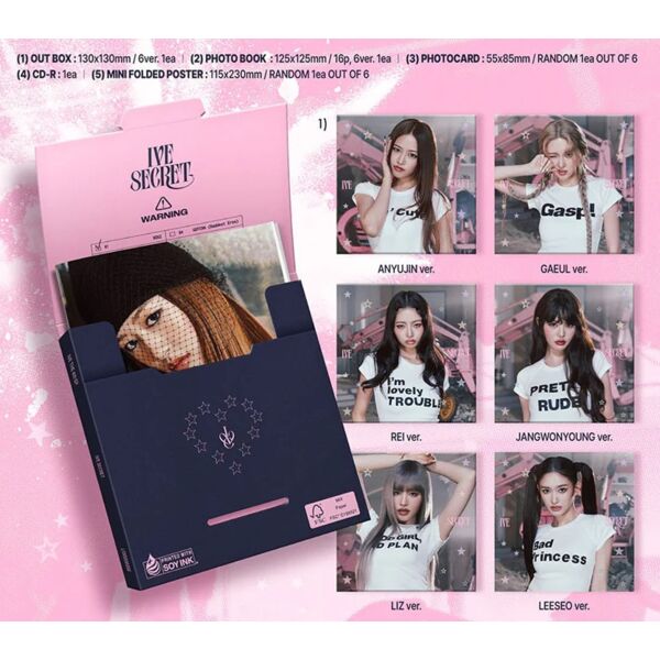 IVE Album - Secret Digipack Ver (Random Cover)
