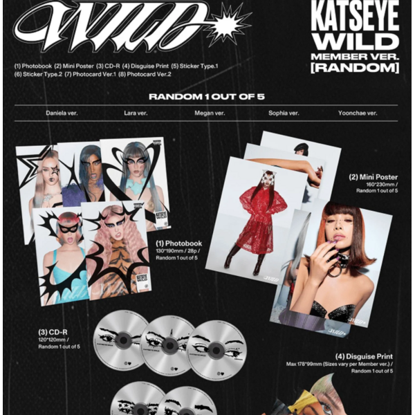 Álbum KATSEYE - Wild Member Ver (Portada Aleatoria)