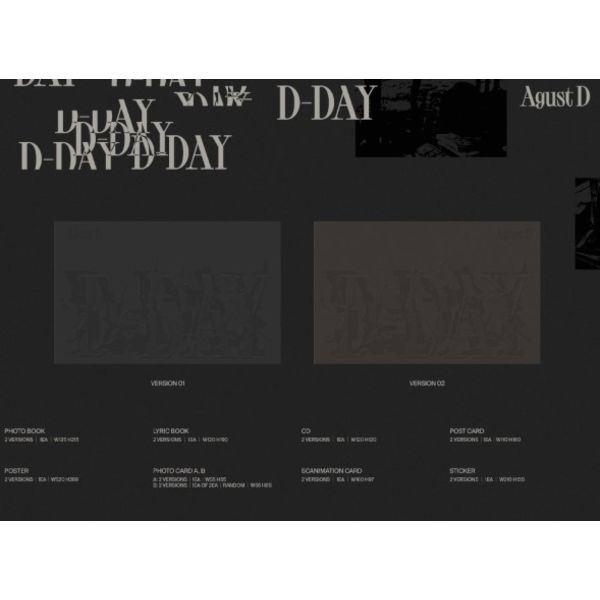 SUGA - AGUST D Album - D-DAY Random Cover Ver