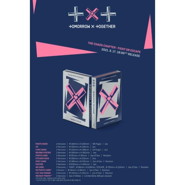 TXT Album - The Chaos Chapter: FIGHT OR ESCAPE Random Cover Ver