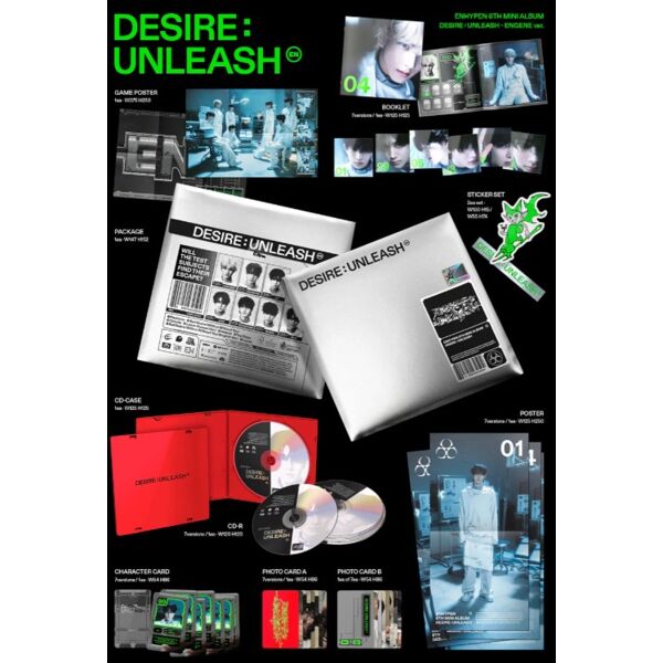 ENHYPEN Mini Album - Desire : Unleash Engene Ver
