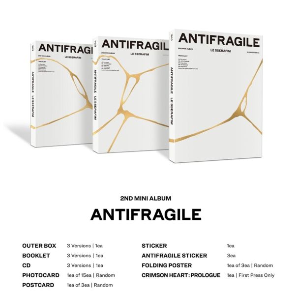 Mini Álbum LE SSERAFIM - Antifragile (Portada Aleatoria)