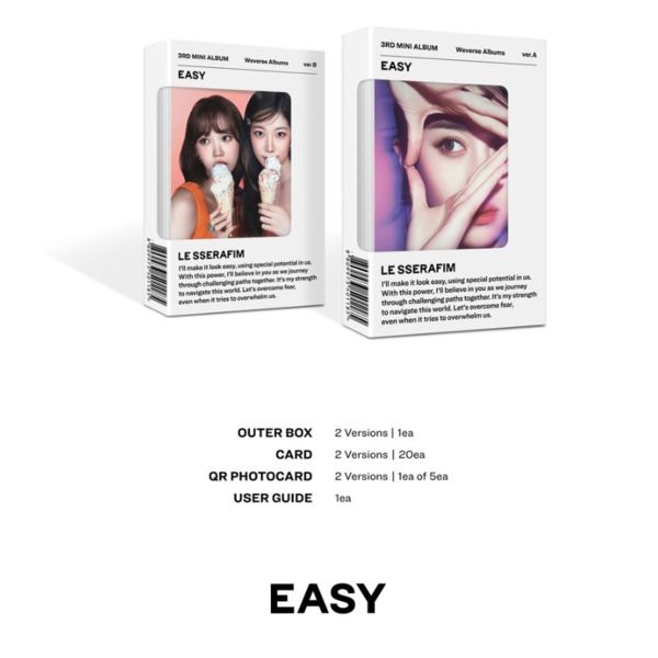Mini Álbum LE SSERAFIM - Easy Weverse Ver (Portada Aleatoria)