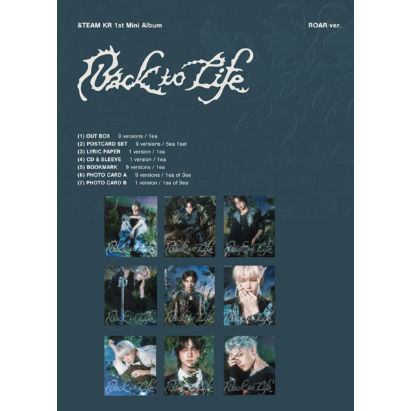 Mini Álbum &TEAM - Back to Life Roar Ver (Portada Aleatoria) 