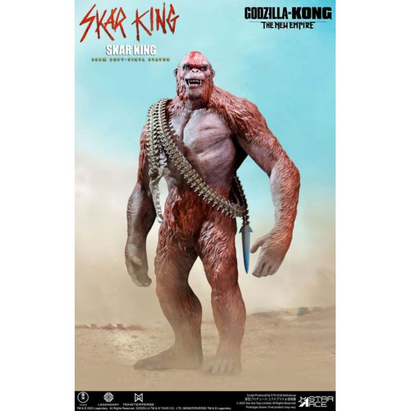 Godzilla vs. Kong: The New Empire Soft Vinyl Statue Skar King Unleash the Titan 30 cm  