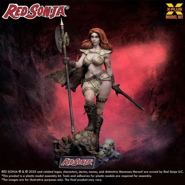 Red Sonja Maqueta Plastic Model Kit 1/8 Red Sonja reedición 27 cm