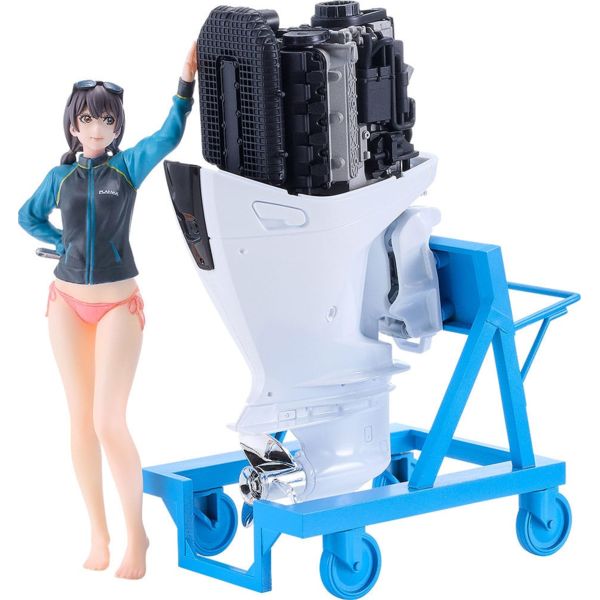 Original Character PLAMAX Plastic Model Kit MF-97 minimum factory Minori with Honda BF350 Grand Prix White 10 cm   
