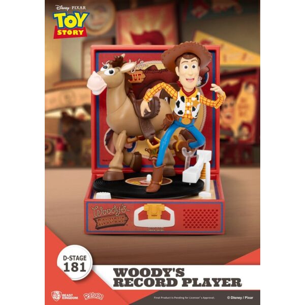 Toy Story Record Player Series Figura de PVC Woody's Record Player 13 cm