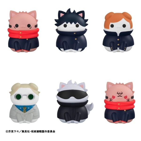 Jujutsu Kaisen Mega Cat Project Figuras Mini Jujutsu Cats Shibuya Incident Ver. 3 cm Blind Box Surtido (8) (Repeat)