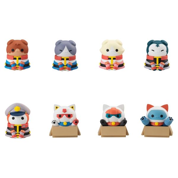 Gundam Mega Cat Project Mini Figures Nyandam We are the Earth Federation Forces! Blind Box Assortment (8) (Repeat)