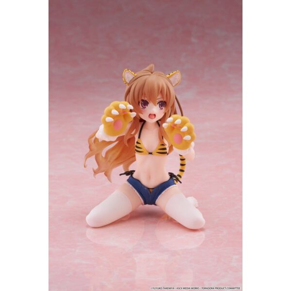 Toradora! Figura PVC Desktop Cute Taiga Aisaka (Tiger Costume Swimwear Ver.) 13 cm