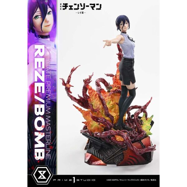 Chainsaw Man Ultimate Premium Masterline Series Estatua 1/4 The Movie: Reze Arc REZE/BOMB 56 cm
