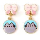 Pendientes Pusheen Lazo Rosa