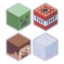 Set 4 Posavasos Minecraft