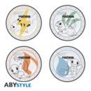 Platos Porcelana Starters + Pikachu Set Pokemon