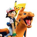 Figura Ash Pikachu y Charizard Pokemon G.E.M. 