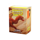 Fundas Estándar Amber Matte Dragon Shield (Pack 100)