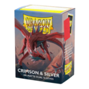 Fundas Estándar Crimson & Silver Matte Dual Dragon Shield (Pack 100)