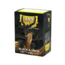 Black & Gold Matte Dual Standard Card Sleeves Dragon Shield (Pack 100)