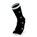 L Symbol Black and White Socks Death Note