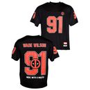Wade Wilson 91 Sports T Shirt Deadpool Marvel Comics