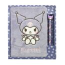 Libreta A5 Terciopelo y Bolígrafo Kuromi Sanrio