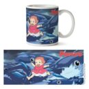 Taza Olas Ponyo en el Acantilado Studio Ghibli 340 ml