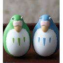 Blue and green parakeet Pack 2 Figures The Boy and the Heron Studio Ghibli