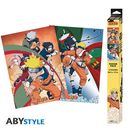 Poster Equipo 7 y Enfrentamiento Naruto vs Sasuke set Naruto 52 x 38 cms