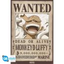 Poster Wanted Monkey D. Luffy Gear 5 Wano One Piece 91,5 x 61 cms