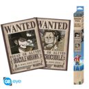 Set 2 Pósteres Dracule Mihawk y Crocodile Wanted One Piece 52 x 38 cms