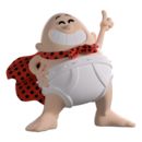 Captain Underpants Vinyl Figure Captain Underpants 9 cm      