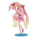 Hatsune Miku AMP Estatua PVC Newley Written Sakura Miku Sakura Dress Ver. 21 cm