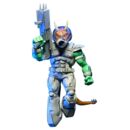 Teenage Mutant Ninja Turtles (Mirage Comics) Action Figure Shock Commando Triceraton 18 cm