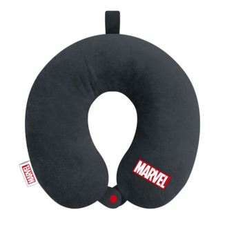 Marvel Comics Logo Travel Cushion Grey