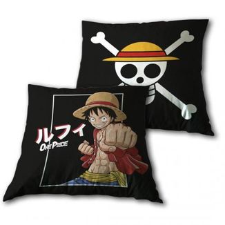 Cojin Monkey D Luffy y Bandera One Piece