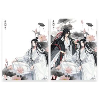 Póster Carta Efecto 3D Wei Wuxian y Lan Wangji Grandmaster of Demonic Cultivation