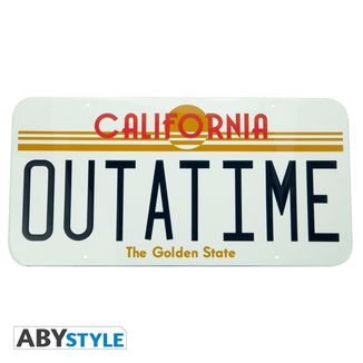 Car Metal Plate Outatime Back To The Future
